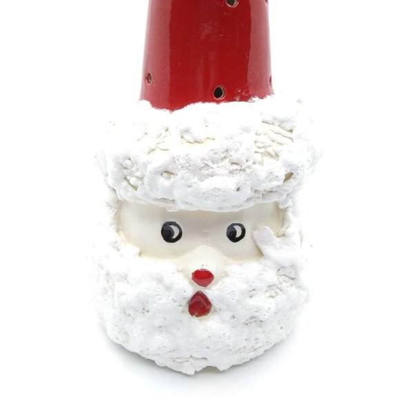 Santa Claus 12.75" Faux Candle Votive Holder? Decor Signed Bhadon - Picture 7 of 9